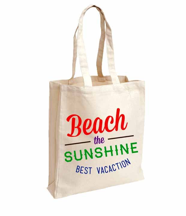 กระเป๋าผ้า Beach the summer bag